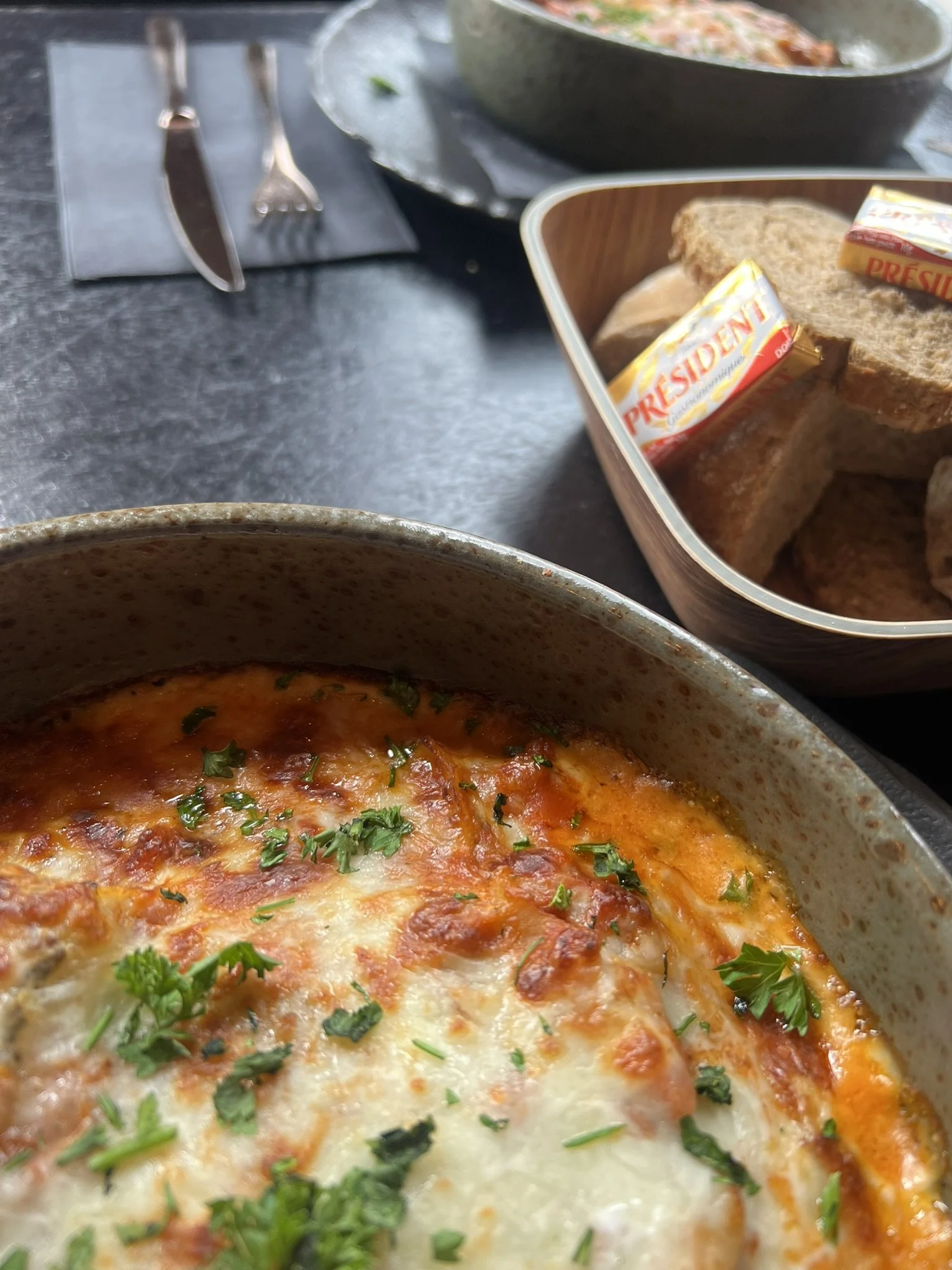 Huisgemaakte lasagne bij Brasserie De Oude Post